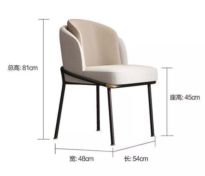 Hotel Modern Upholstered Dining Chair-STLOU863