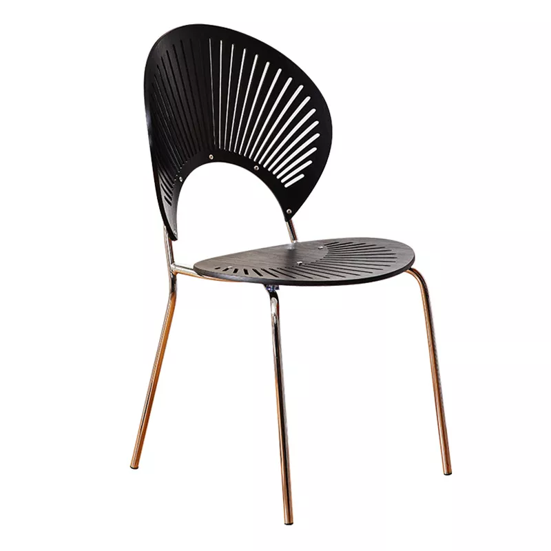 Black Wood and Steel Hotel Dining Chair - STLCH1203