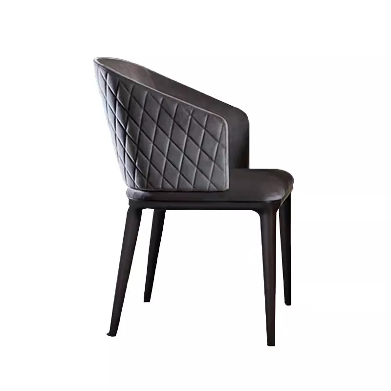 Diamond Quilted Velvet Hotel Dining Armchair - STLOU1231