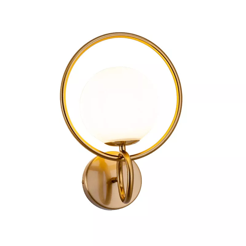 Gold Ring Globe Wall Light - STLWL1412