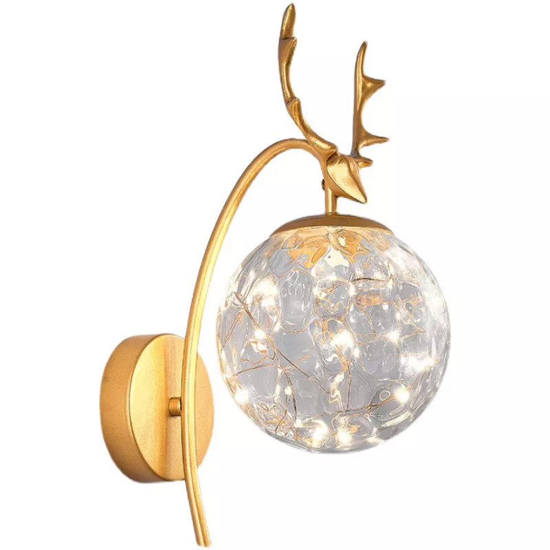 Antler Crystal Glass Wall Lamp – STLWL1422