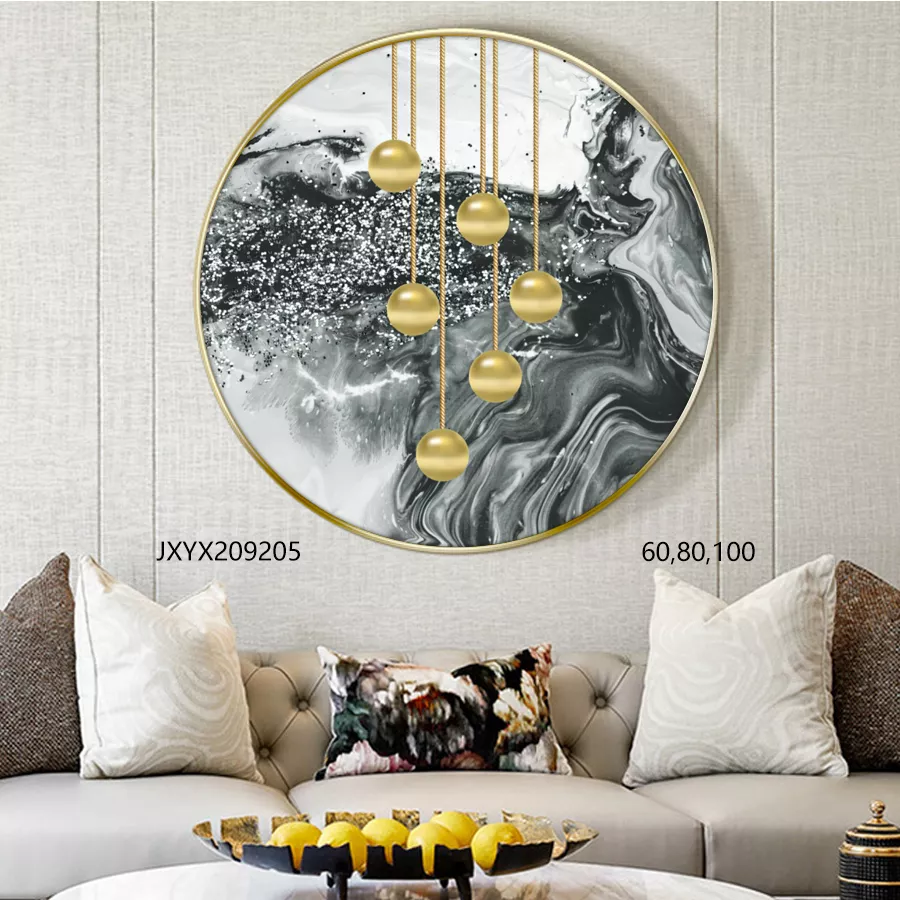 Round Frame Paintings-13