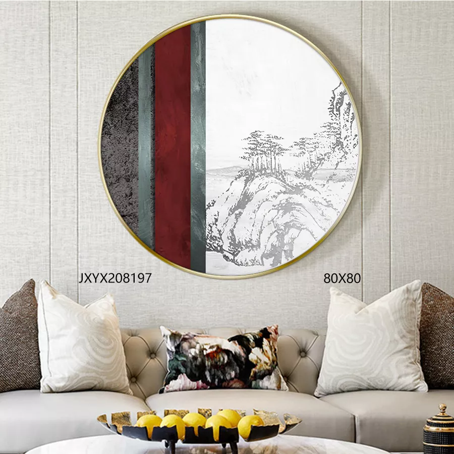 Round Frame Paintings-17