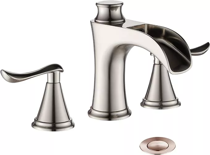 Brushed Nickel 3-Hole Basin Faucet STLBF2517