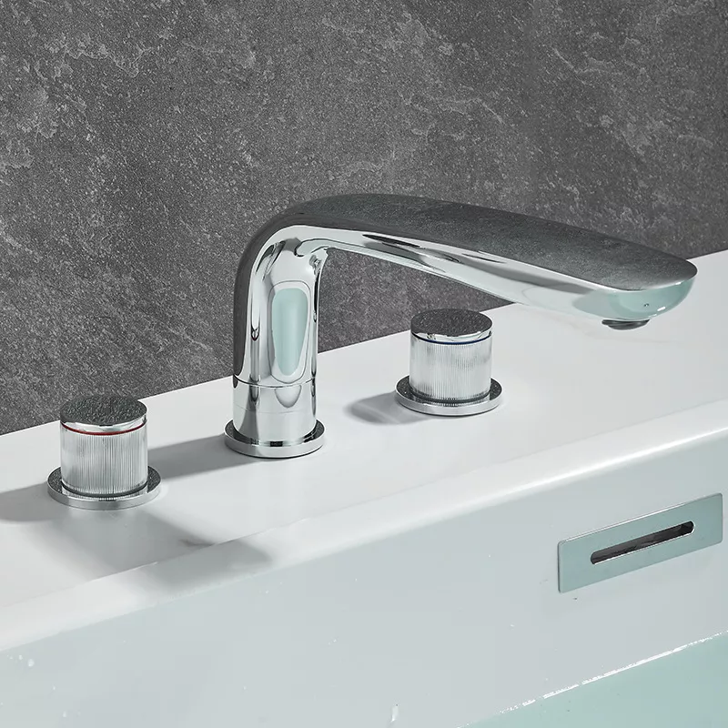 Three-Hole Chrome Bathtub Faucet STLBF2496