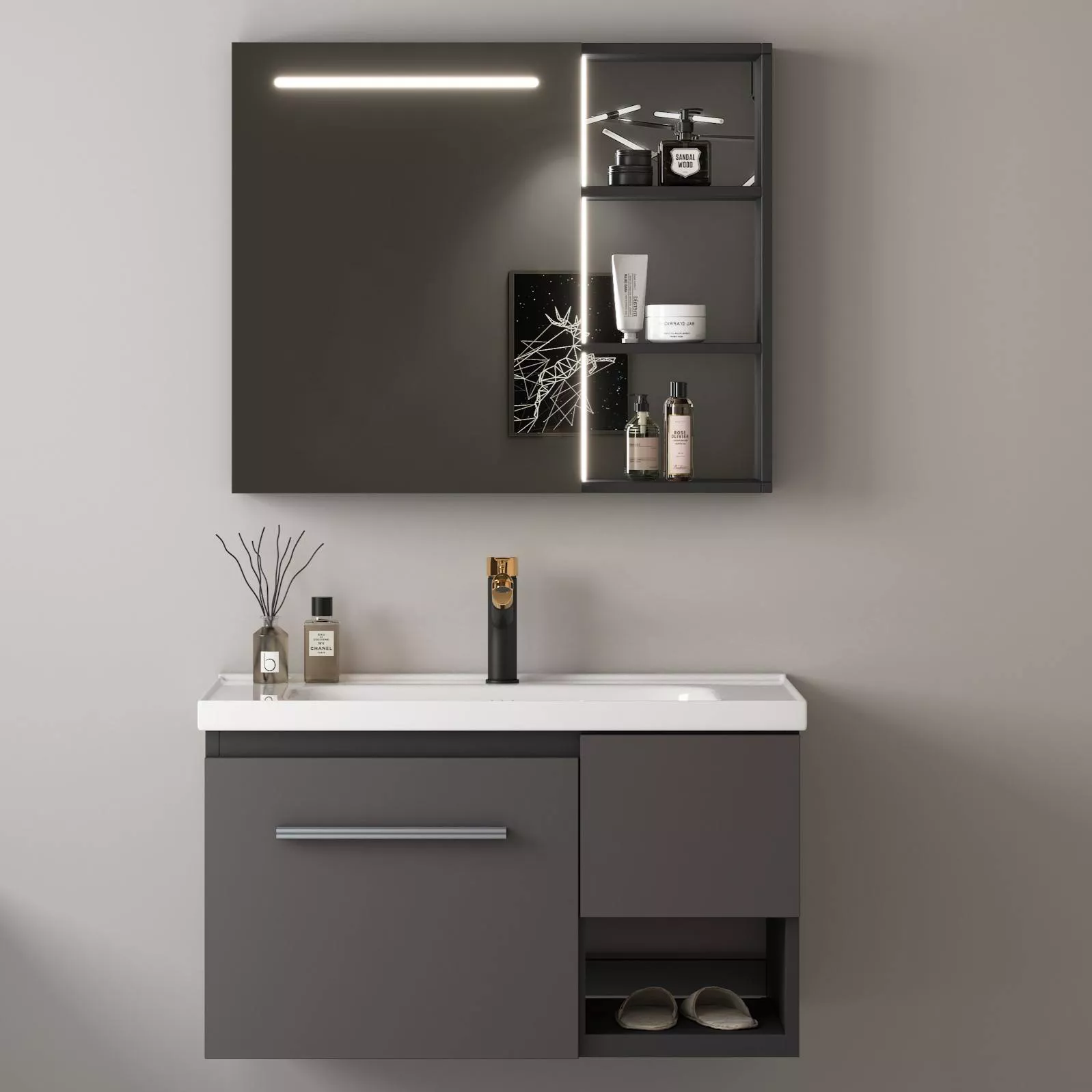 Hotel Bathroom Cabinet-STLCA4581