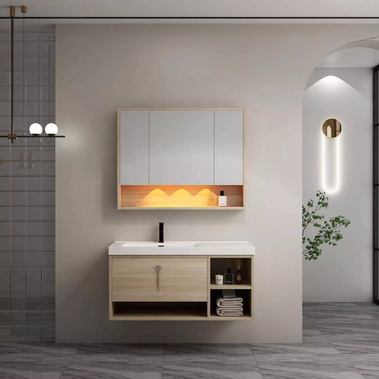 Hotel Bathroom Cabinet-STLCA4746