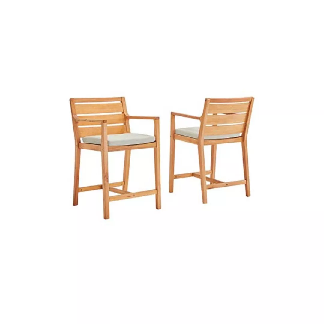Hotel Outdoor Wooden Bar Chair-STLOU5298