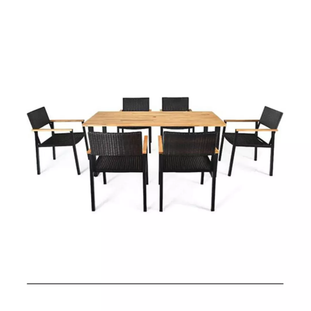 Outdoor Dining Set with Umbrella Hole-STLOP5311