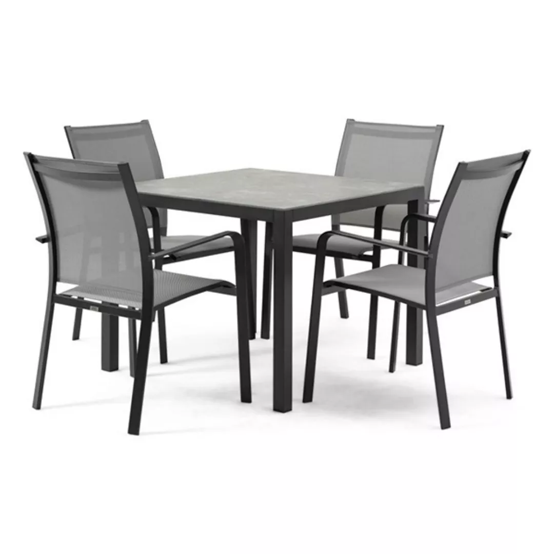 Outdoor Square Dining Set with Mesh Chairs-STLOP5315