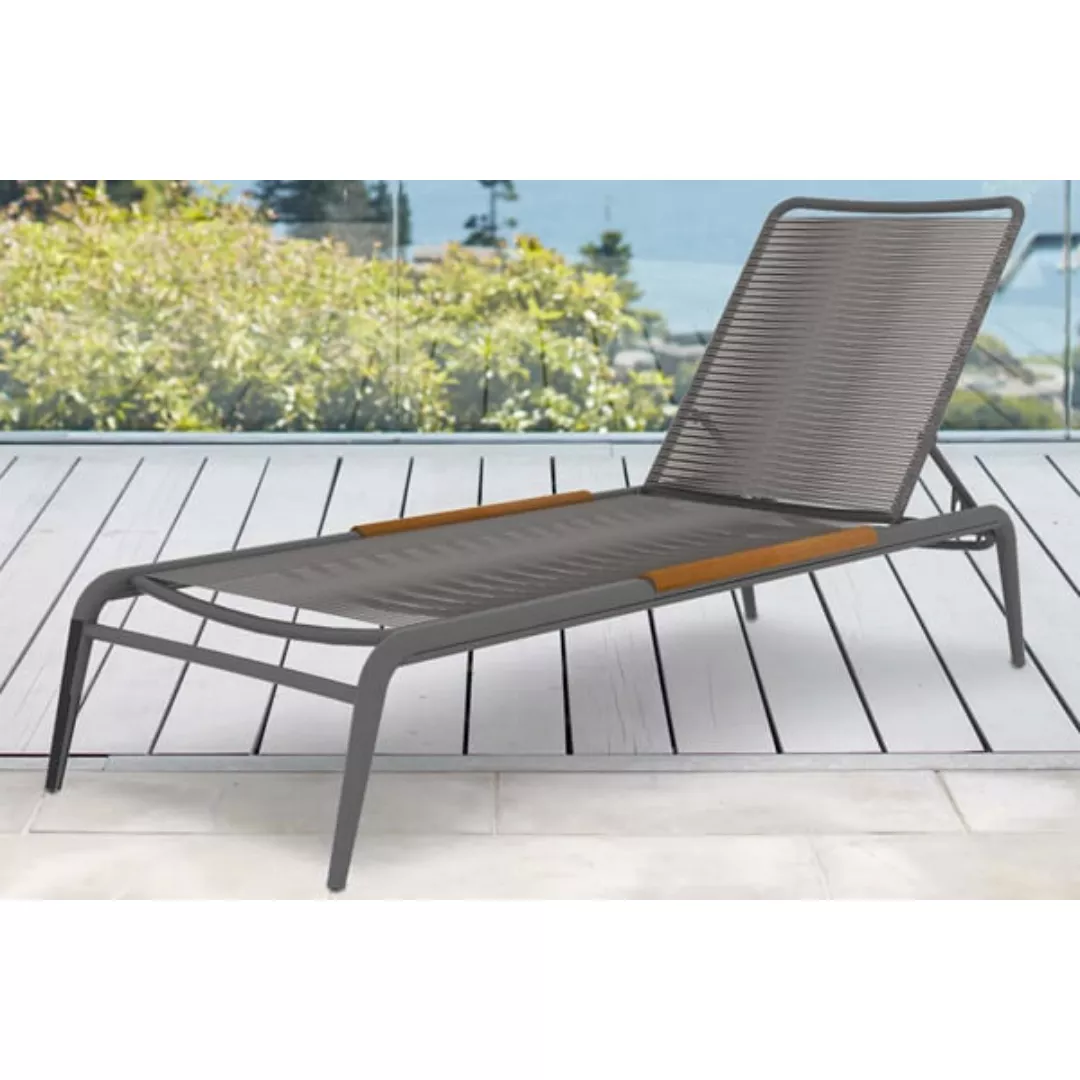 Hotel Rope Outdoor Chaise Lounge-STLOU5407