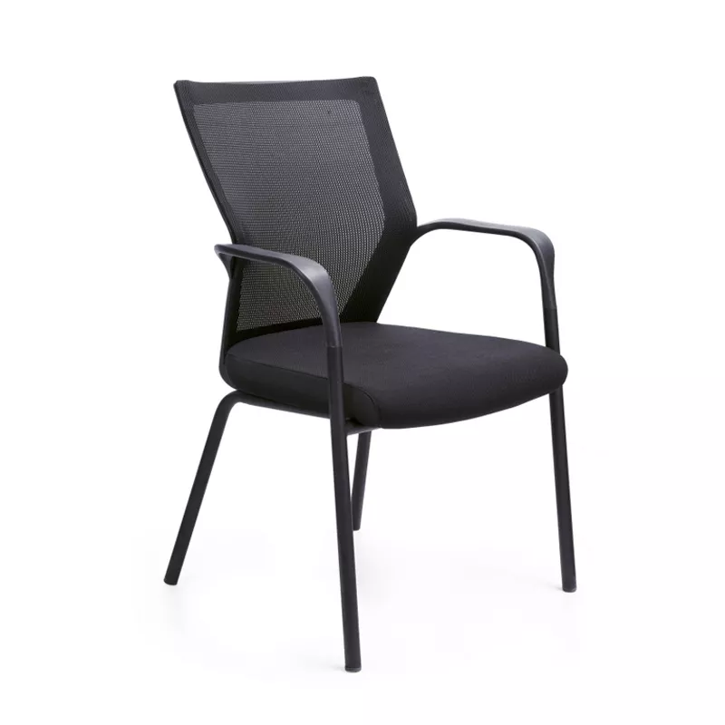Hotel Mesh Back Visitor Chair with Armrests-STLOC5432