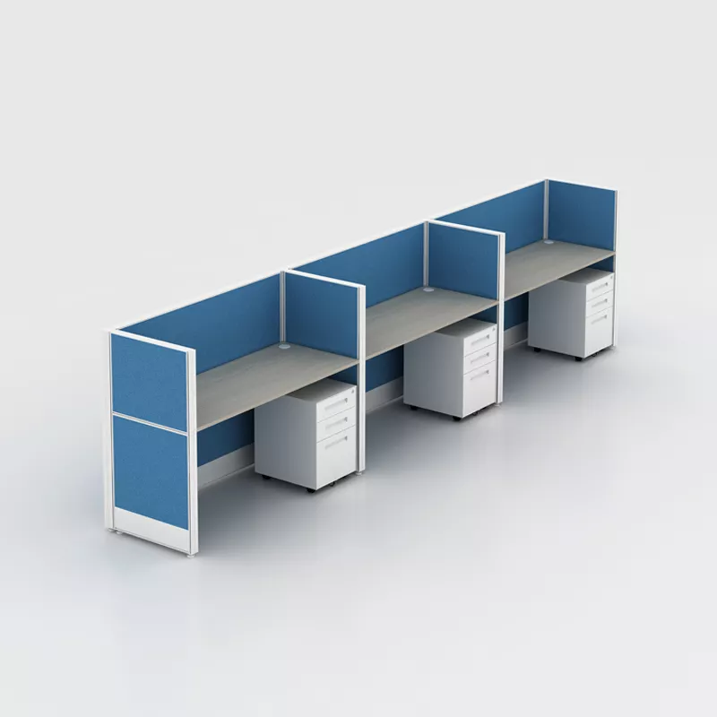 3-Person Linear Office Workstation – STLOT5457