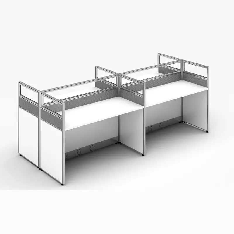 4-Person Transparent Panel Workstation – STLOT5458