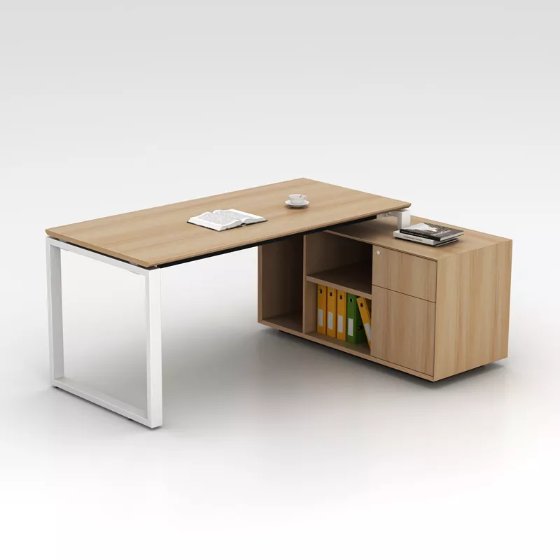 Compact Hotel Office Desk with Storage Cabinet – STLOU5525