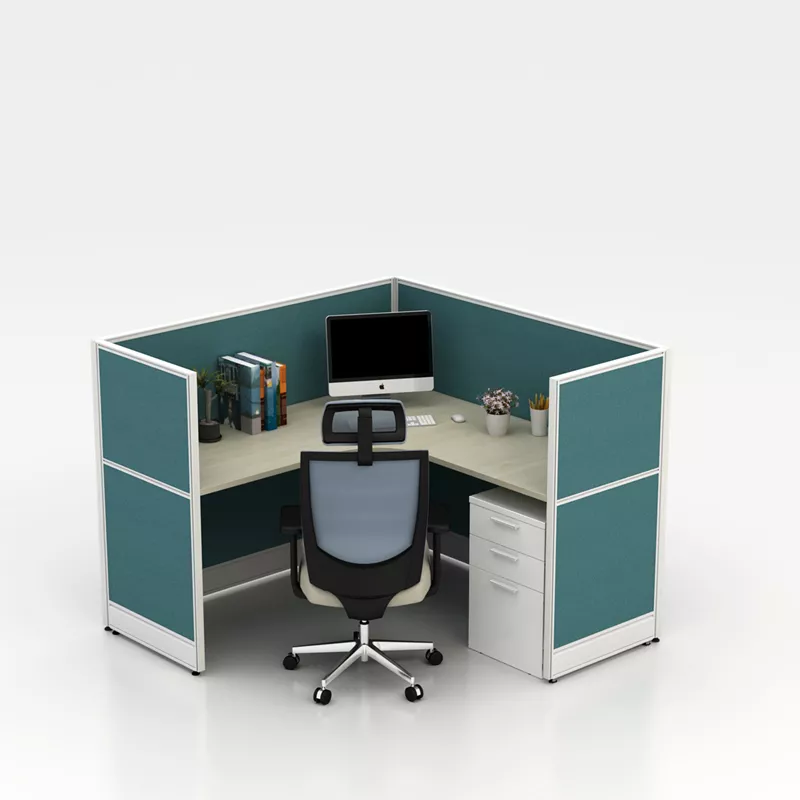 L-Shaped Individual Work Cubicle – STLWO5477