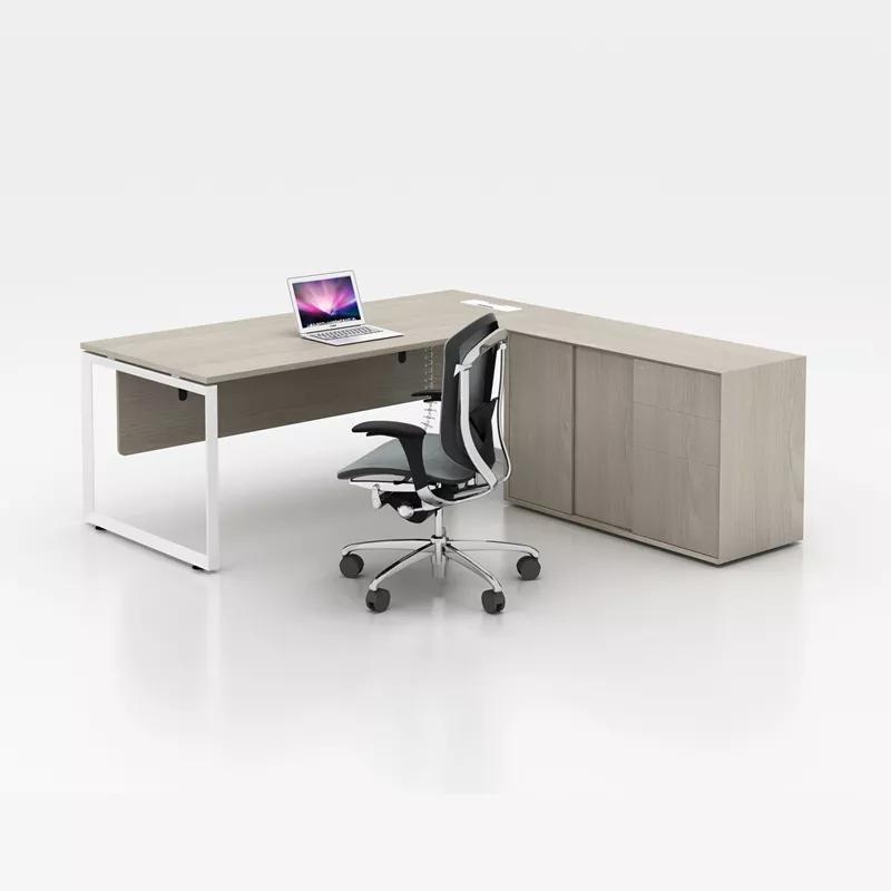 Modern Hotel Office Desk with Return Cabinet – STLOU5524