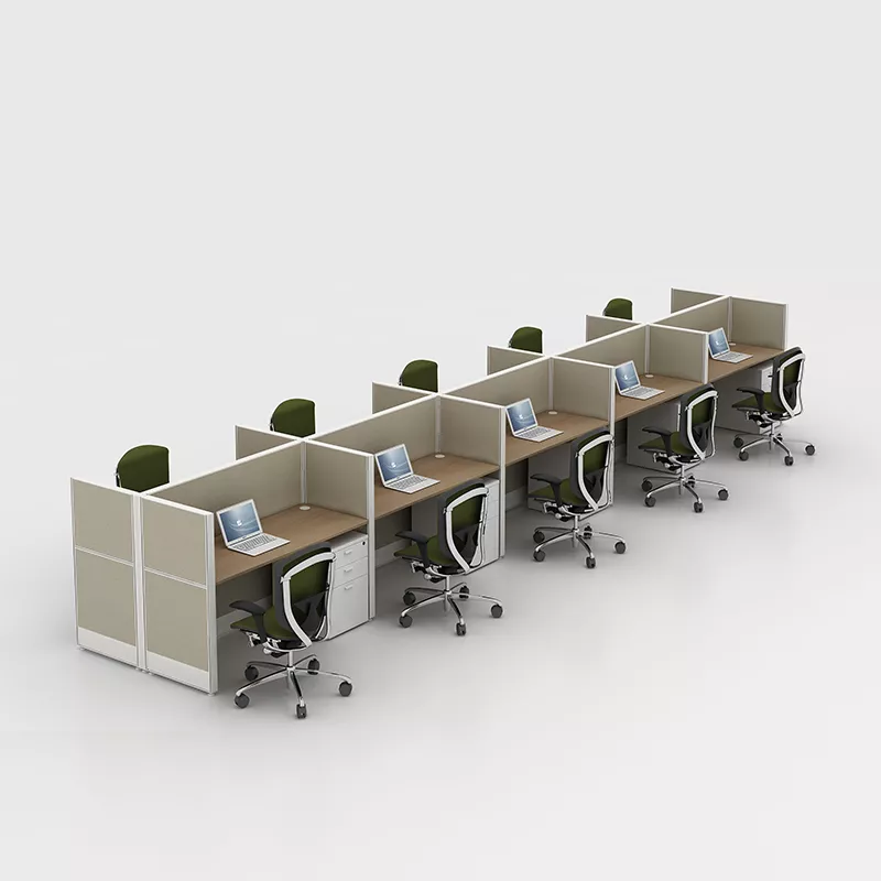 Office Workstation with Panel Partition – STLOT5466