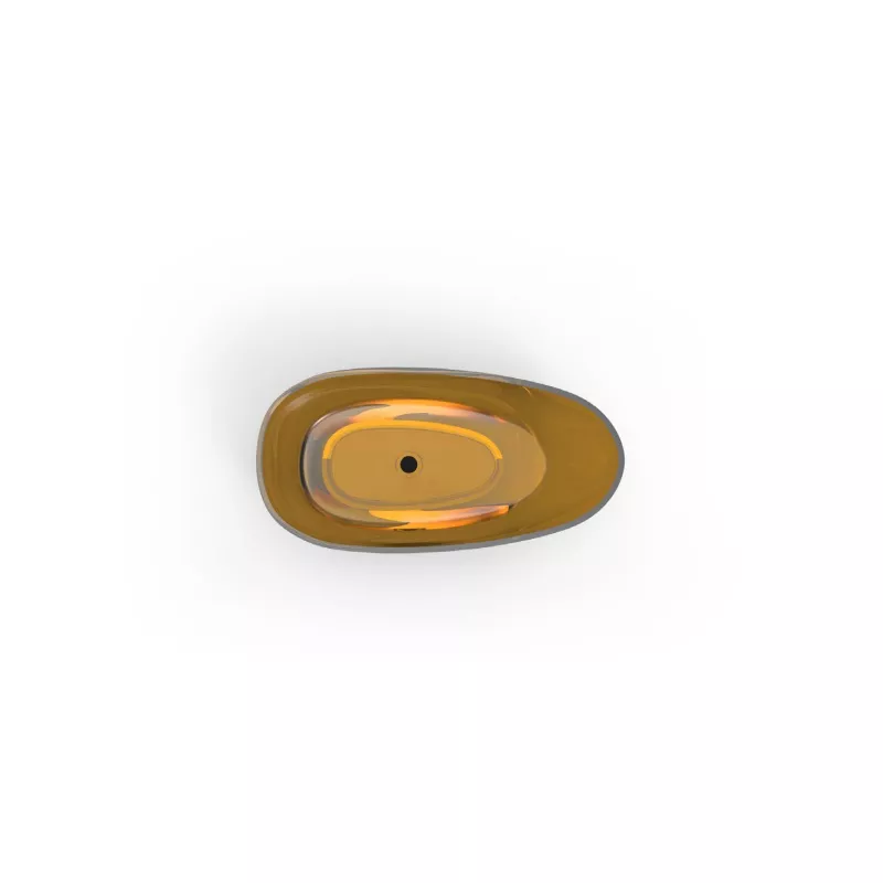 Hotel Transparent Amber Compact Bathtub-STLBB6137