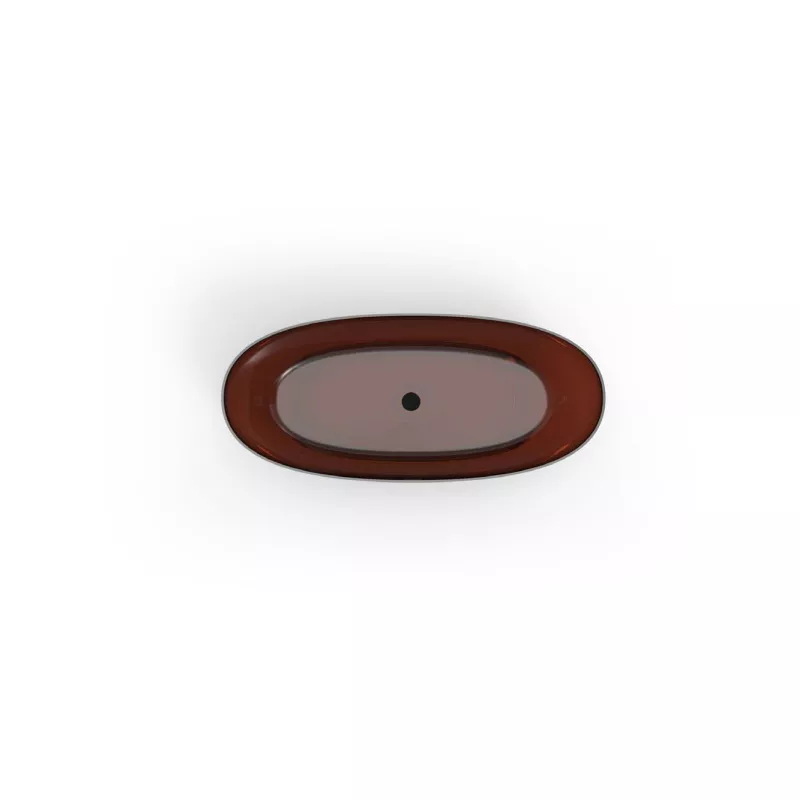 Hotel Transparent Brown Oval Bathtub-STLBB6122