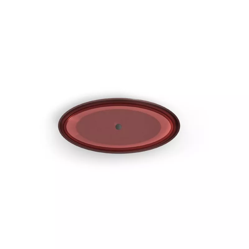 Hotel Transparent Red Oval Bathtub-STLBB6131