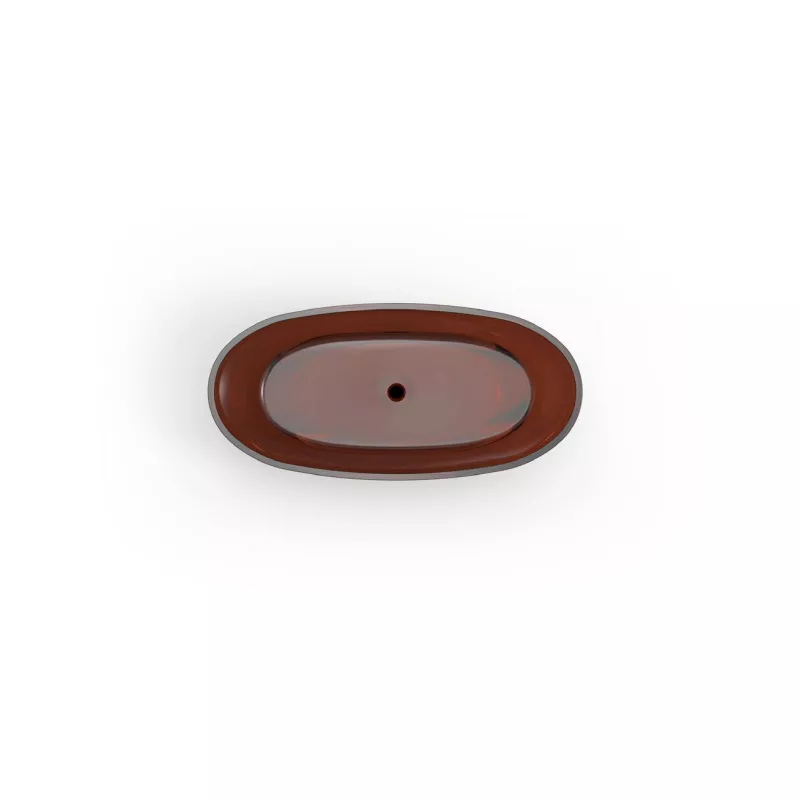  Hotel Transparent Brown Oval Bathtub-STLBB6138