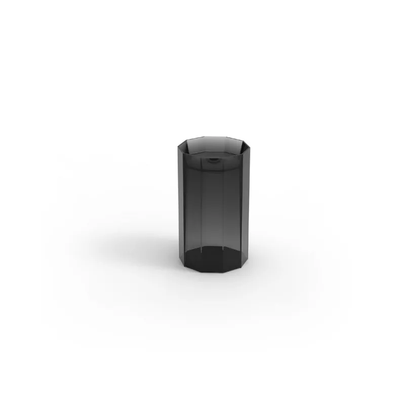Black Transparent Polygon Basin STLBS6173