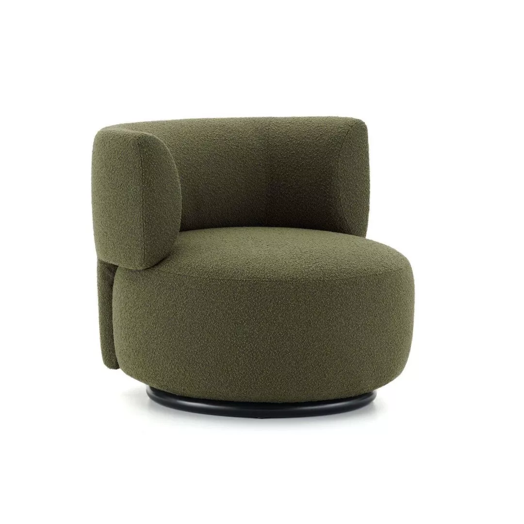Green Swivel Lounge Chair-STLOU6857