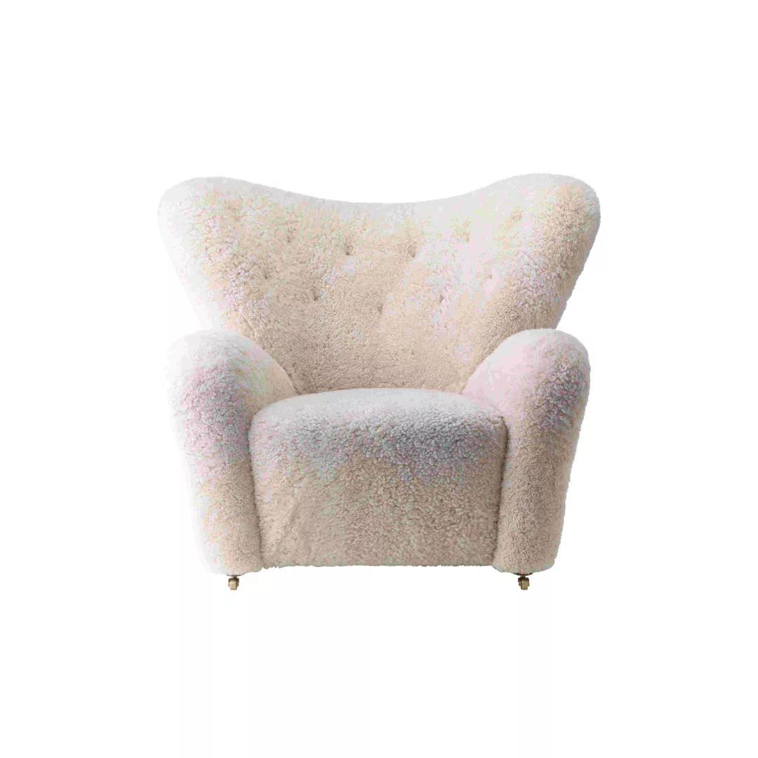 Hotel Shearling Accent Chair-STLOU6879