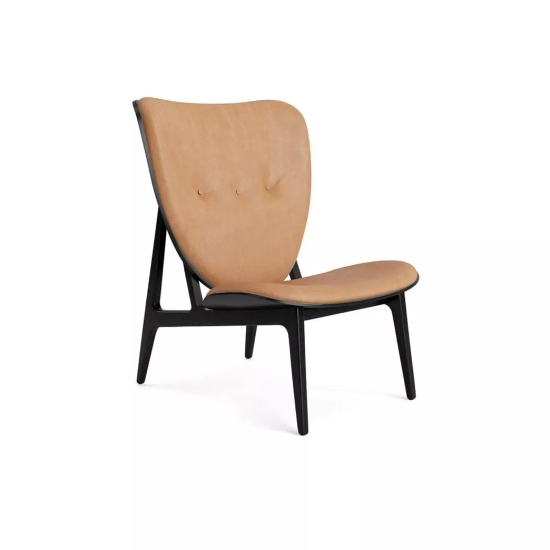 Minimalist Wood and Leather Lounge Chair-STLOU6866