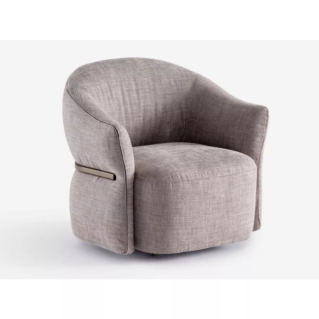 Modern Fabric Swivel Armchair-STLOU6863