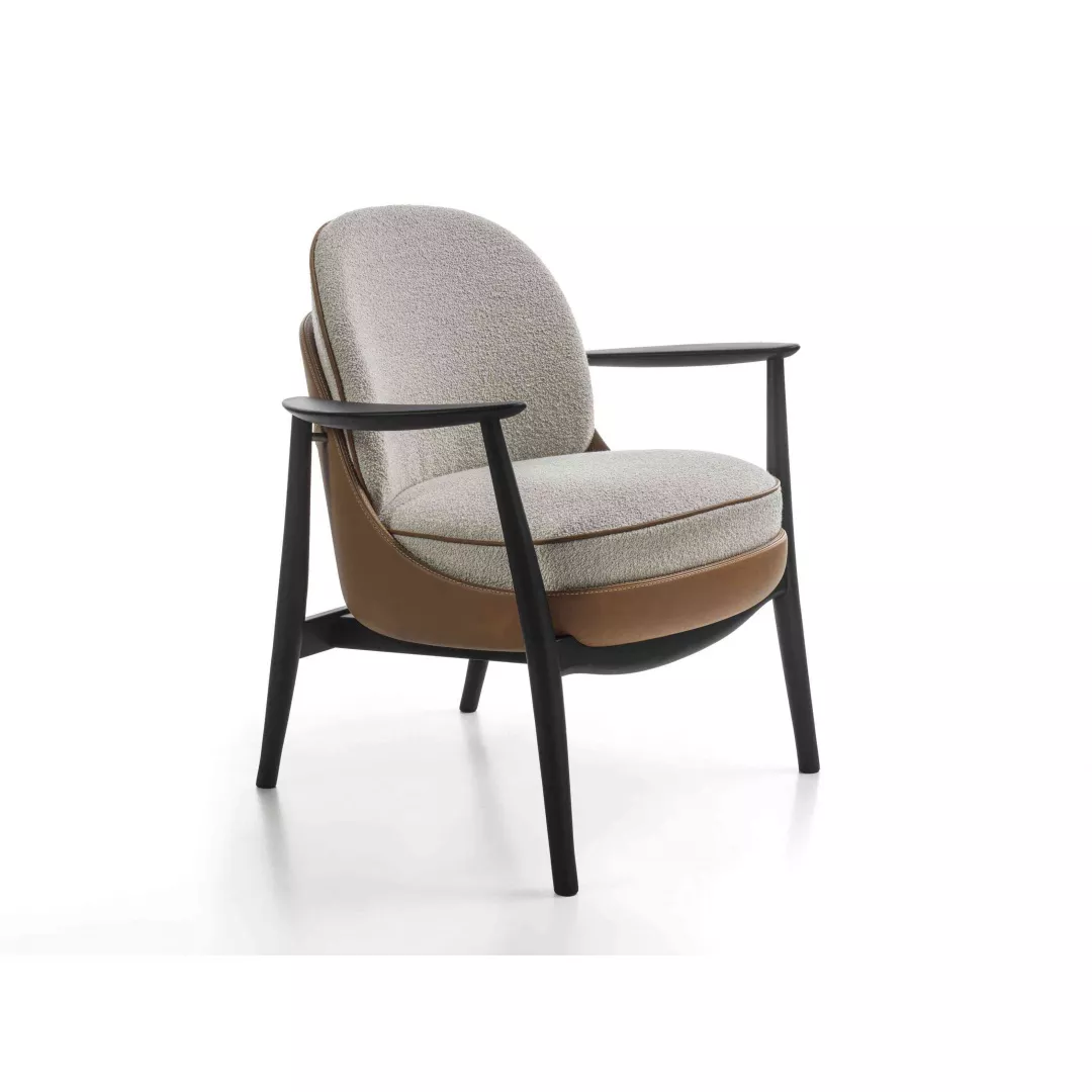 Two-Tone Upholstered Lounge Chair-STLOU6862