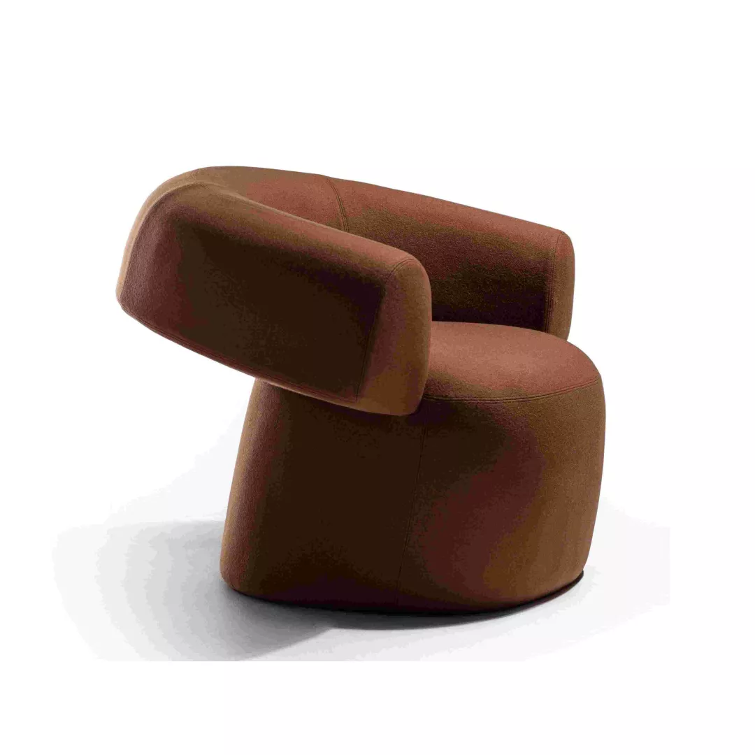 Curved Arm Upholstered Lounge Chair - STLOU6924