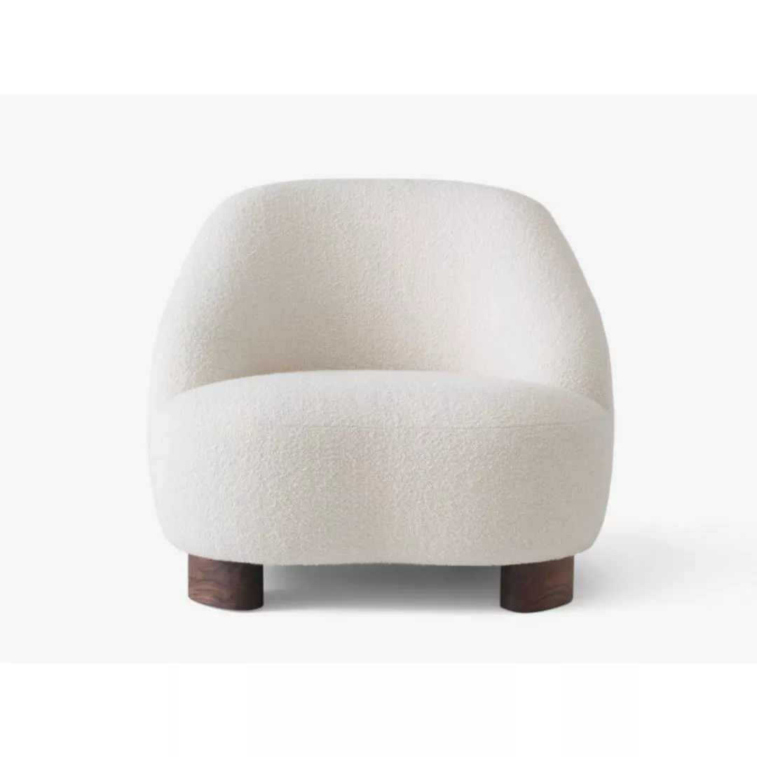 Hotel Cozy Bouclé Lounge Chair-STLOU6901