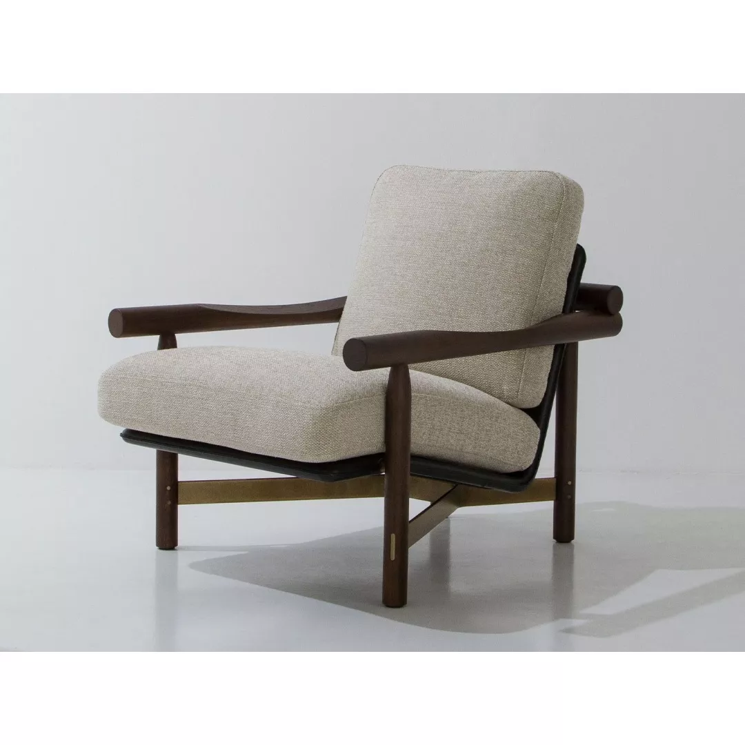 Hotel Minimalist Wooden Lounge Chair-STLOU6882