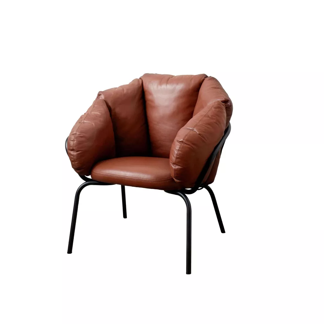 Hotel Rust-Orange Cozy Lounge Chair Set-STLOU6908