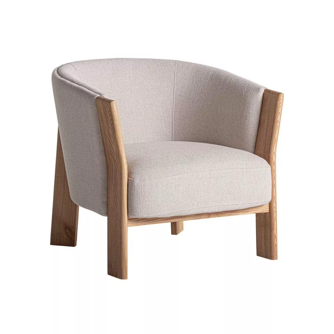 Yellow Fabric Lounge Chair - STLOU6939