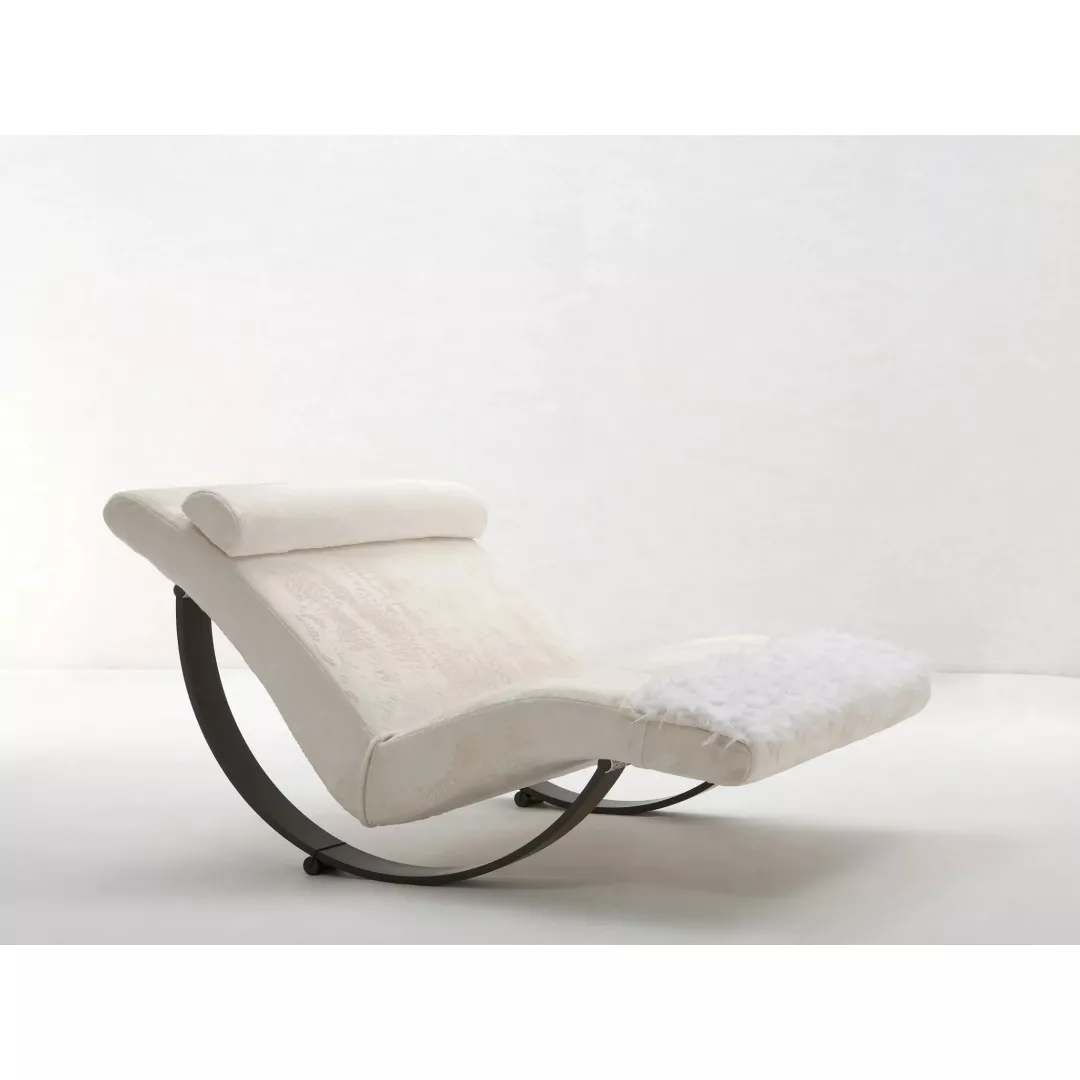 Hotel Ivory Bouclé Rocking Chaise–STLSF6988