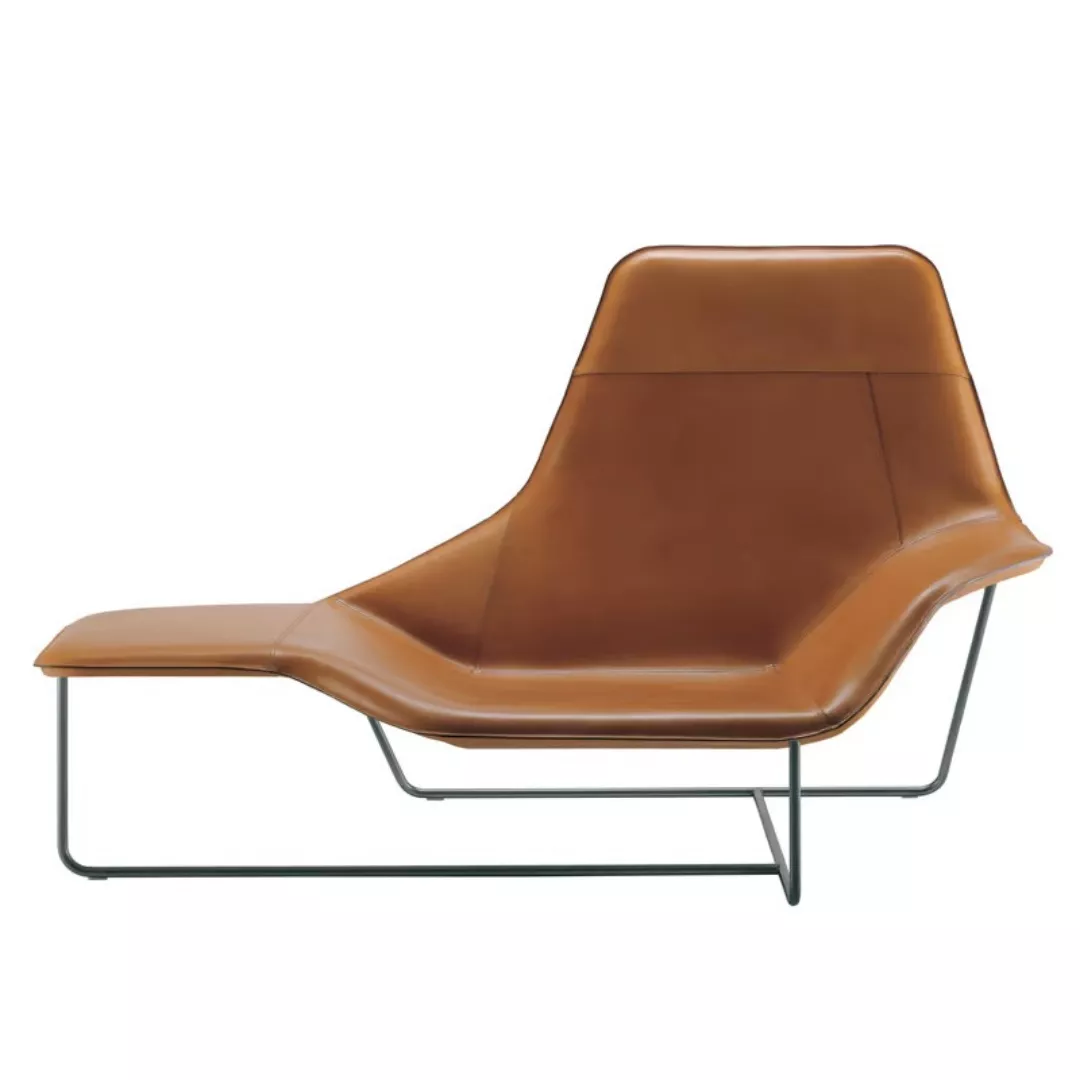 Hotel Leather Chaise Lounge-STLSF6963