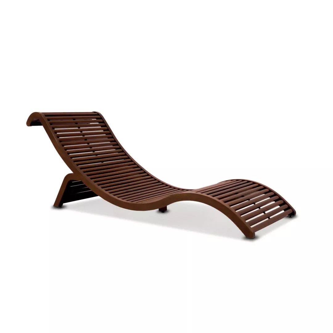 Hotel Outdoor Wooden Lounger-STLOU6971