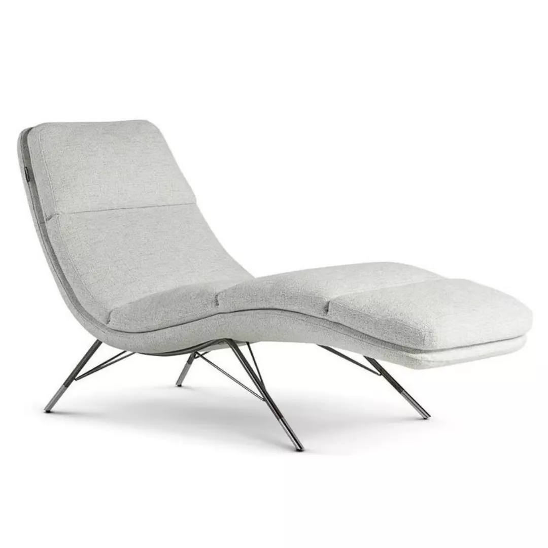 Hotel Sculptural Steel-Leg Chaise–STLSF7000