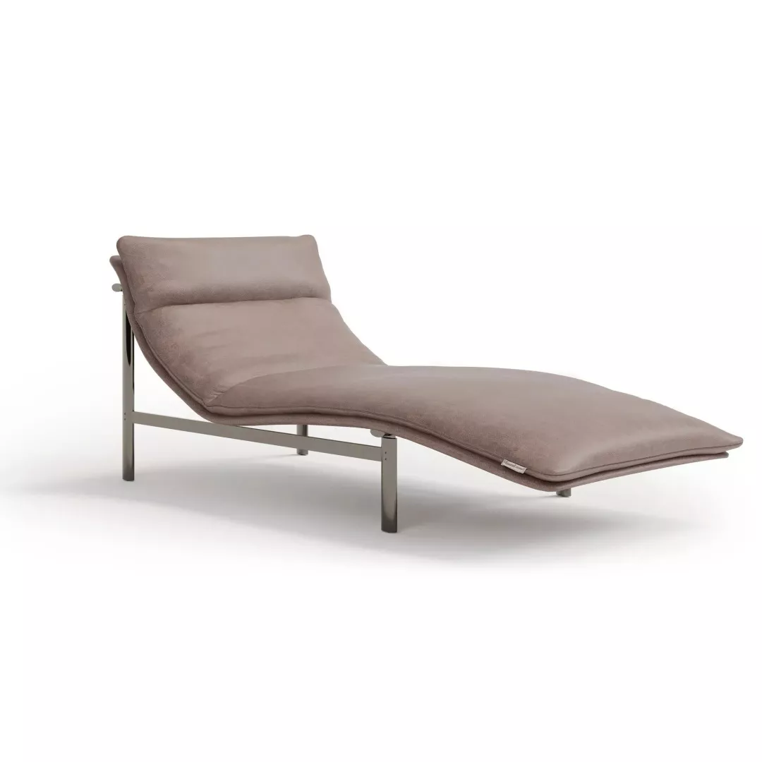 Hotel Tufted Metal-Frame Chaise–STLSF6986