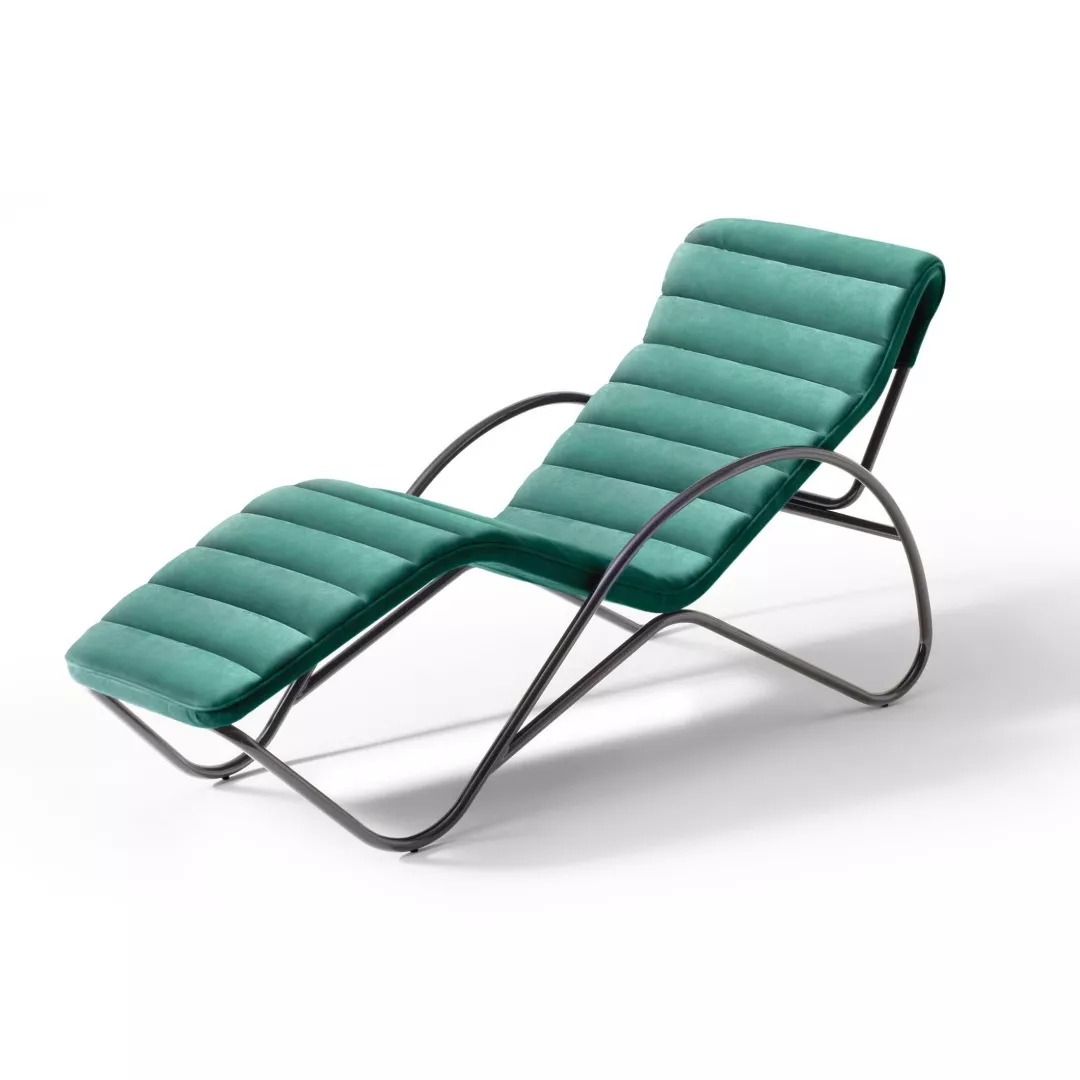 Hotel Wave-Form Metal Chaise-STLSF6954