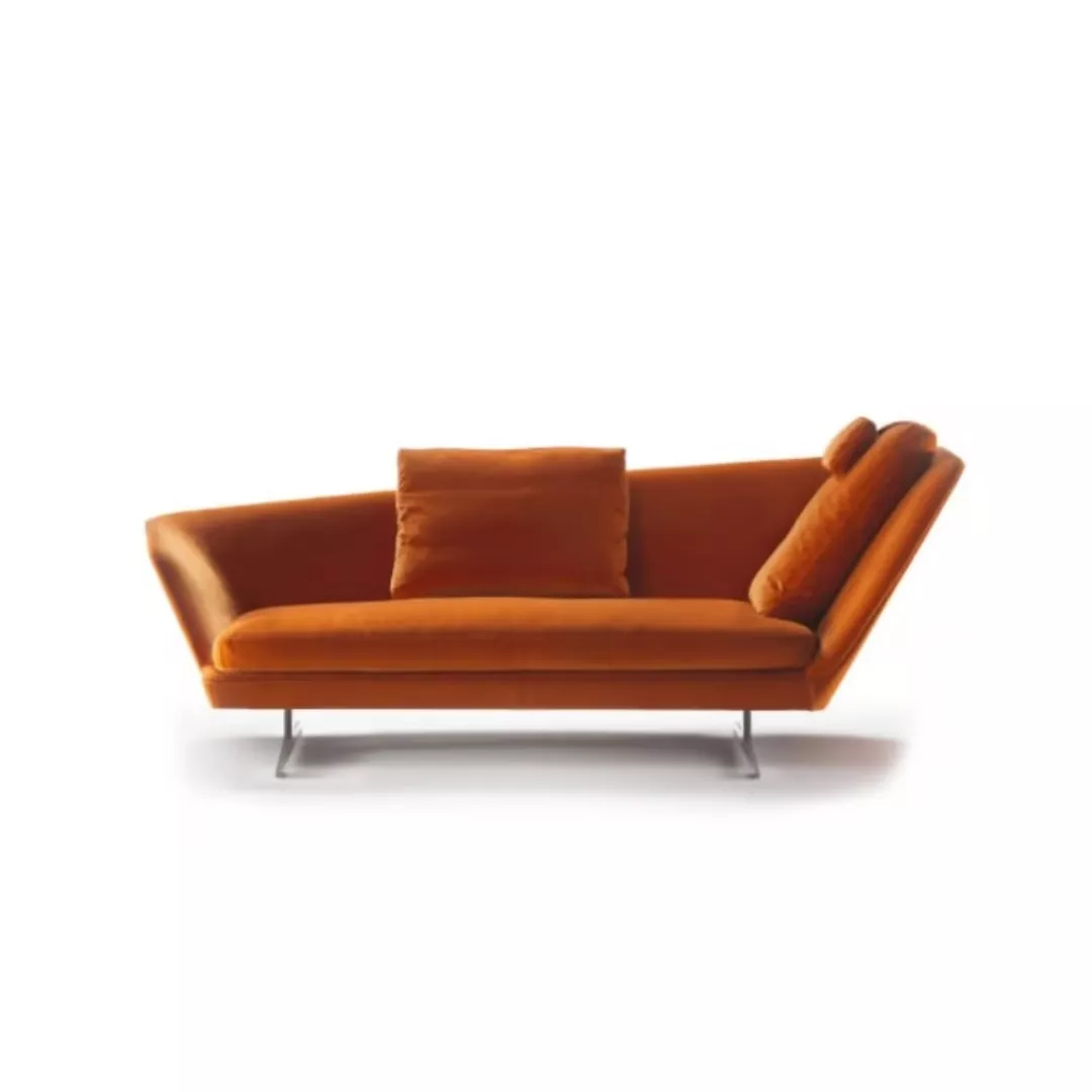 Hotel Angled Velvet Chaise Lounge–STLSF7068
