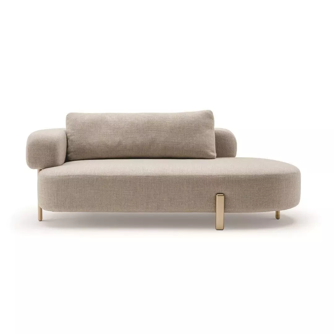 Hotel Asymmetrical Bouclé Daybed–STLSF7006