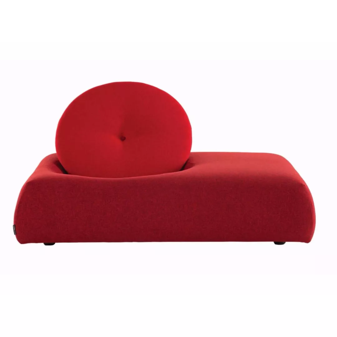 Hotel Bold Red Button-Back Chaise Lounge–STLSF7063