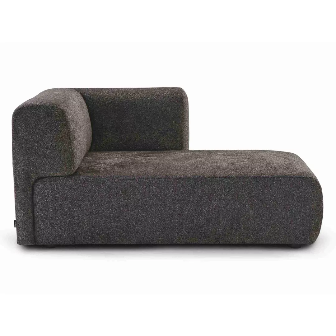 Hotel Bouclé Block-Arm Chaise Lounge–STLSF7064