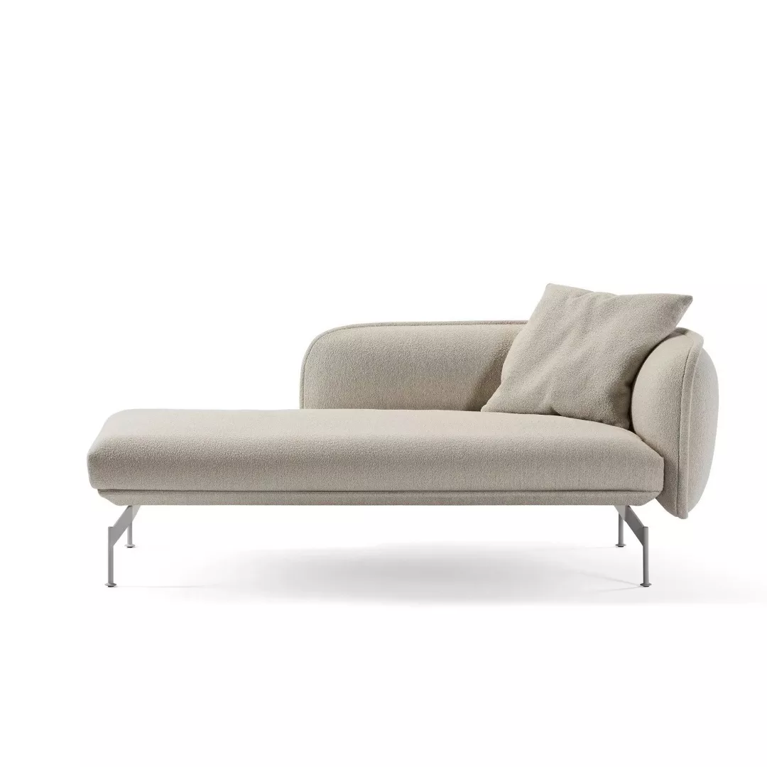 Hotel Bouclé Fabric Chaise Lounge–STLSF7056