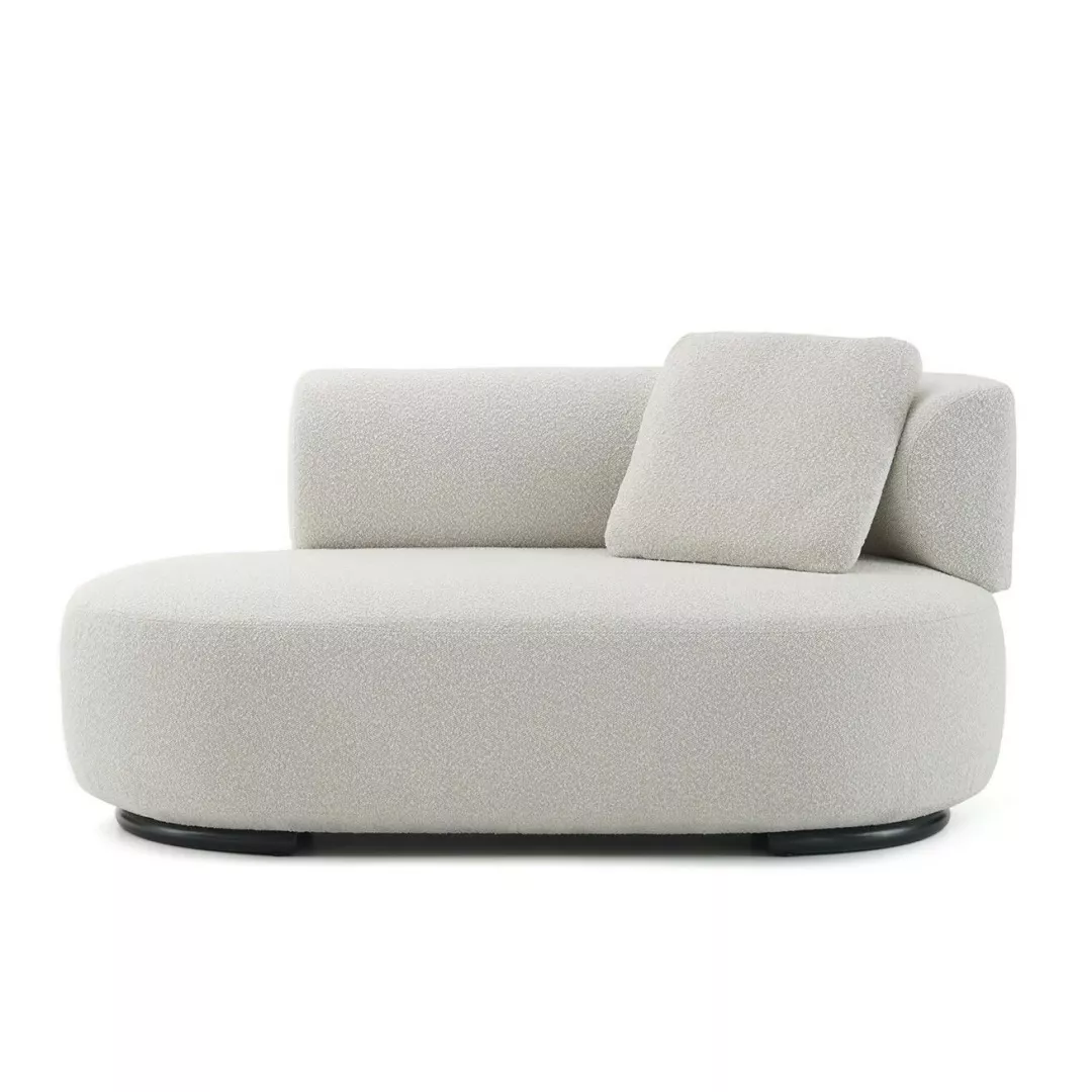 Hotel Curved Bouclé Bench–STLSF7009