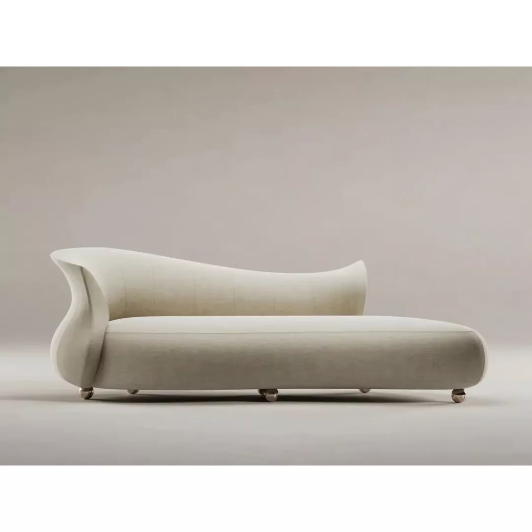 Hotel Curved Fabric Chaise Sofa – STLSF7018